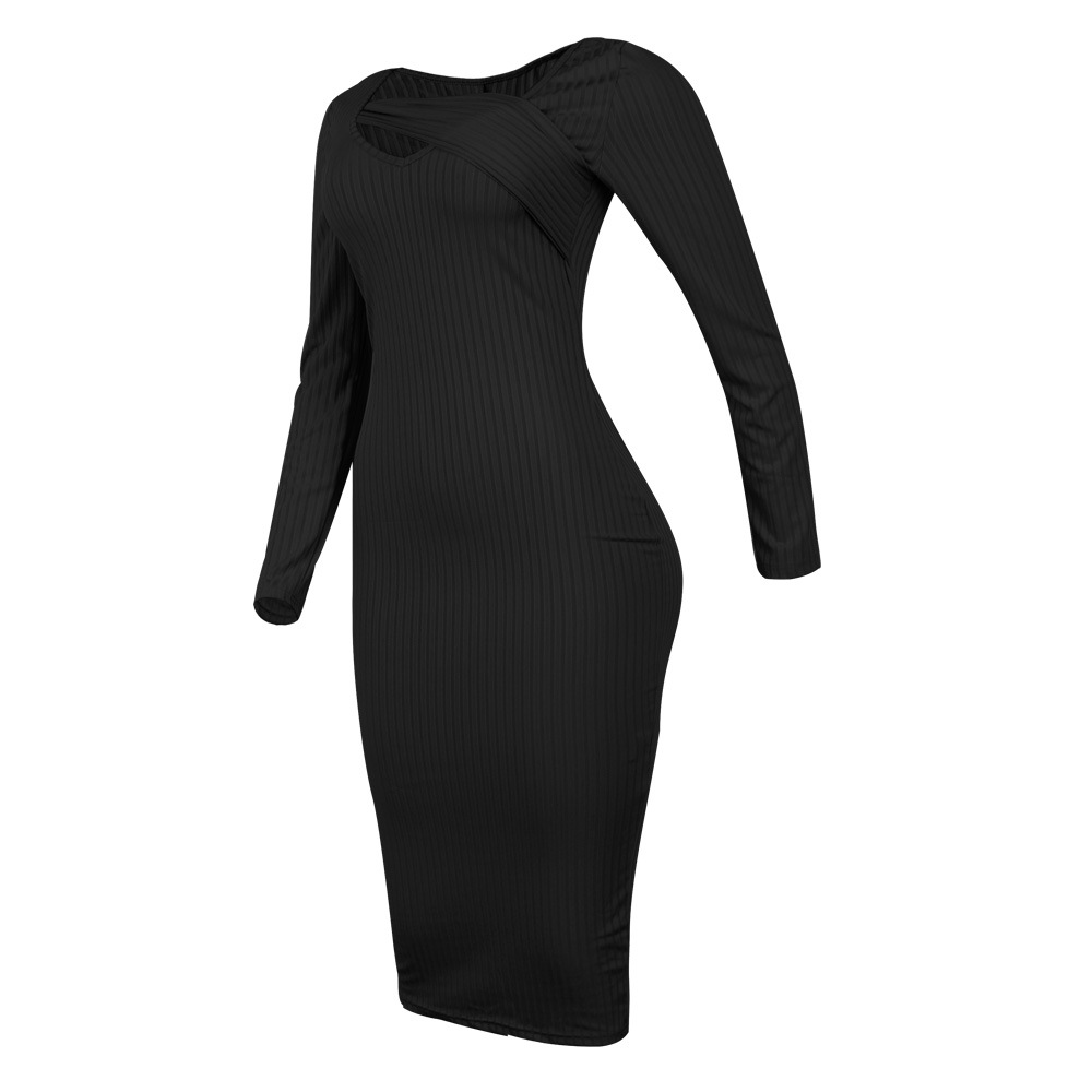 women s long-sleeved dress nihaostyles clothing wholesale NSTYF74241