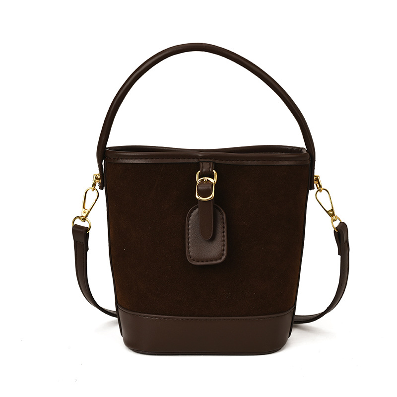 Cross-border 2025 otoño y invierno nuevo bolso de alta calidad bolso de cubo de aire extranjero bolso de hombro de mujer universal bolso de transporte