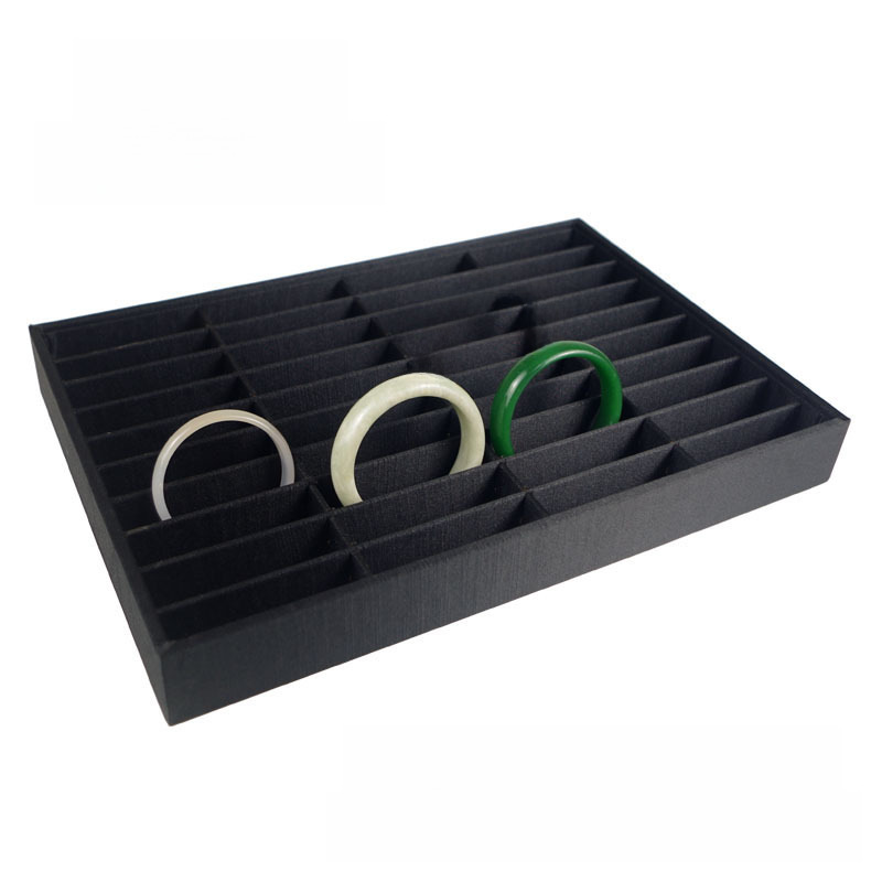Transparent acrylic silver jewelry display stand bangle holder display prop leather jade bangle display tray