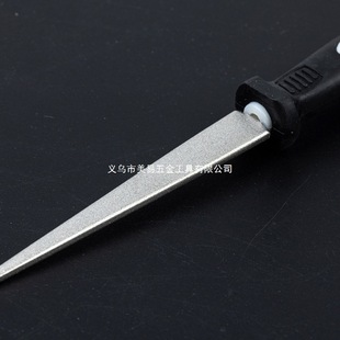 Double Color Handle Diamond Sharpening Stone 14mm45 # Steel Kitchen Knives with Various Specifications and Two-Color Handles Diamond Sharpening