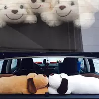 Мультяшный автомобиль бамбуковый угольный мешок куклы на заднем стекле автомобиля активированный уголь