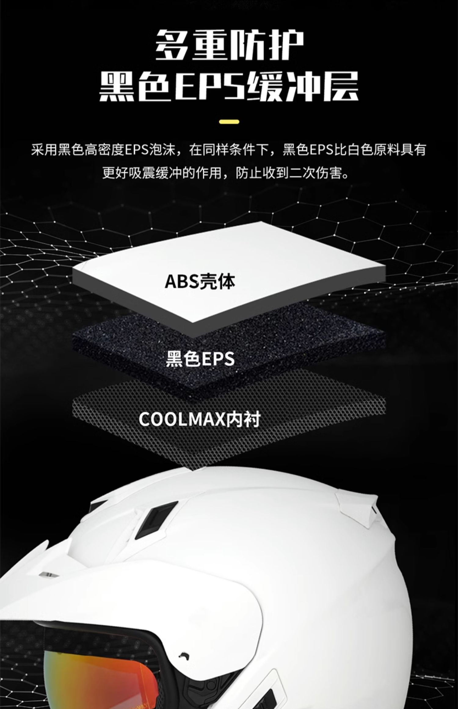 Motorcycle Half Helmet JET Locomotive Helmet 3/4 Winter Double Lens Anti-fog