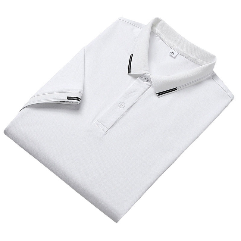 2023 deportes ocio nuevo Jacquard Zhu Di Polo camiseta de hombre de manga corta verano con solapa transpirable con medio cuello de manga