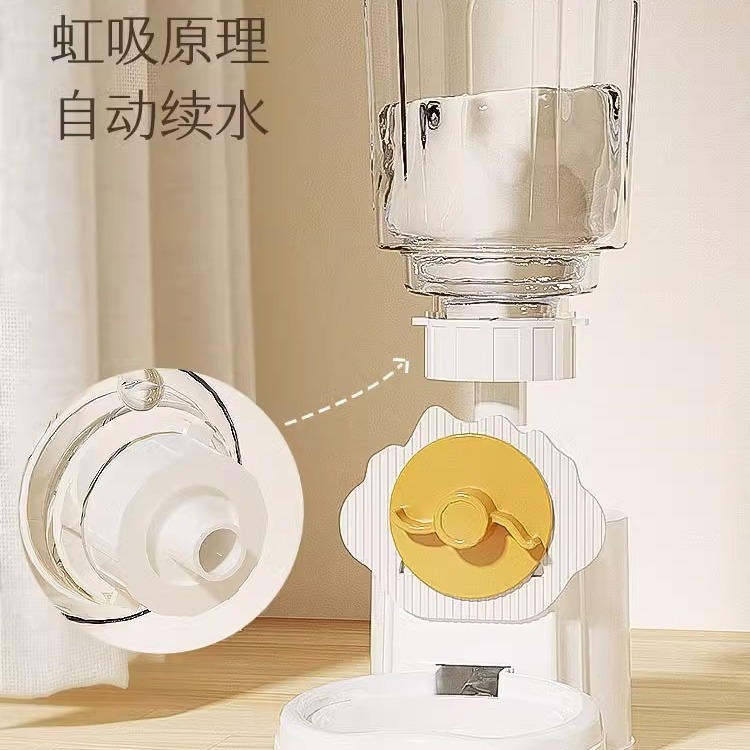 Perro colgando fuente de agua potable no mojada boca colgando gato hervidor perro alimentador de agua potable jaula colgante suministros para mascotas