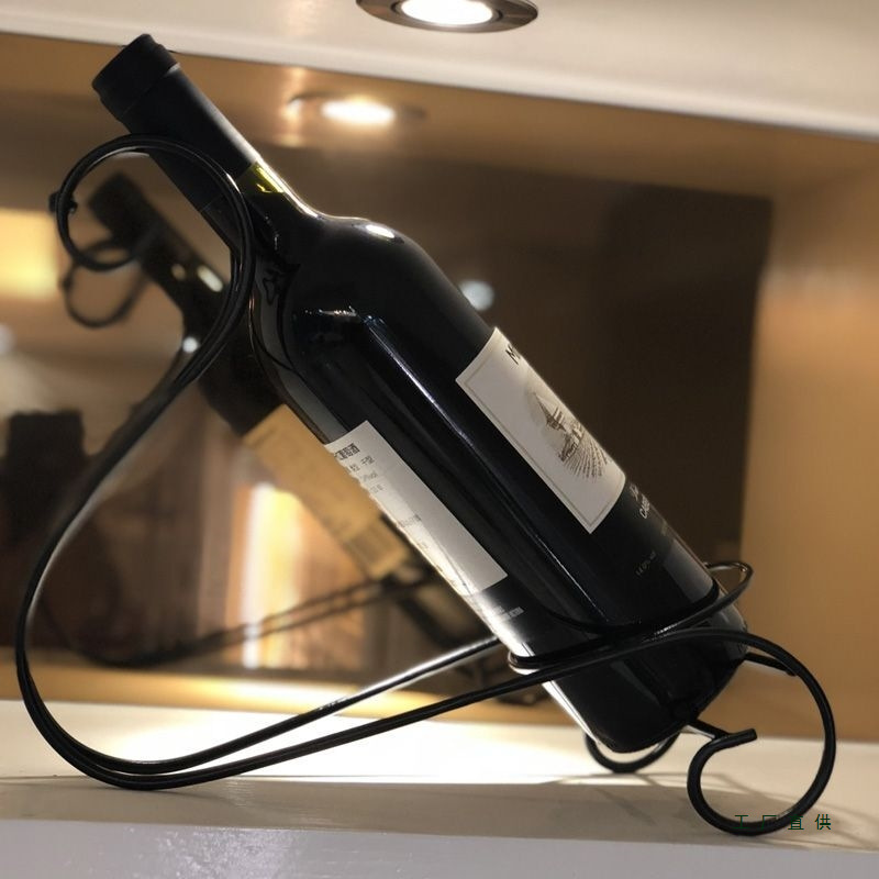 Modern High-End Living Room Wine Cabinet Red Wine Bottle Ornaments Special Clearance Wine Rack Household Iron Wine Rack Slanted