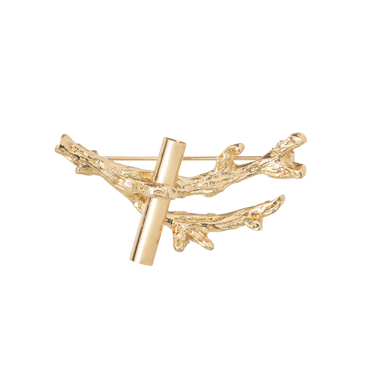 Elegante spilla a forma di ramo in lega per donna accessorio_voghion.com