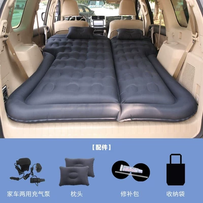Vehicle-mounted inflatable bed — Mattress, Car Backseat Sleeping Pad - suv-honeycomb-double-sided-oxford-black-with-family-car-dual-purpose-pump