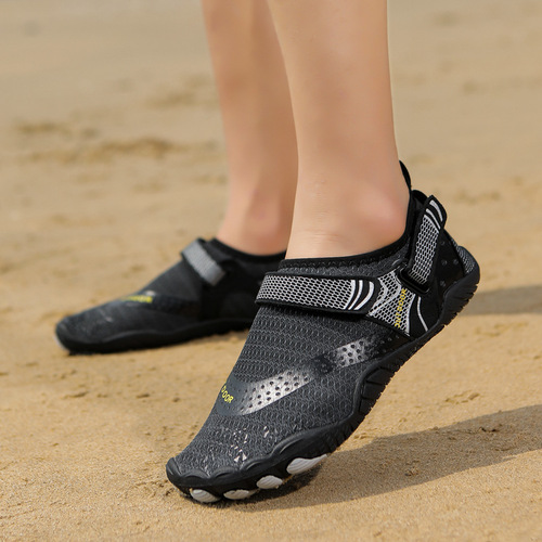 Outdoor river tracing shoes for men and women, quick-drying five-finger beach shoes, women's non-slip swimming shoes, amphibious fishing shoes