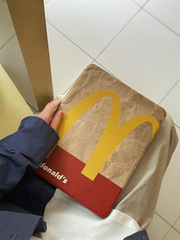 簡約英文適用蘋果iPad2022新款亞克力保護套11英寸旋轉磁吸帶筆槽