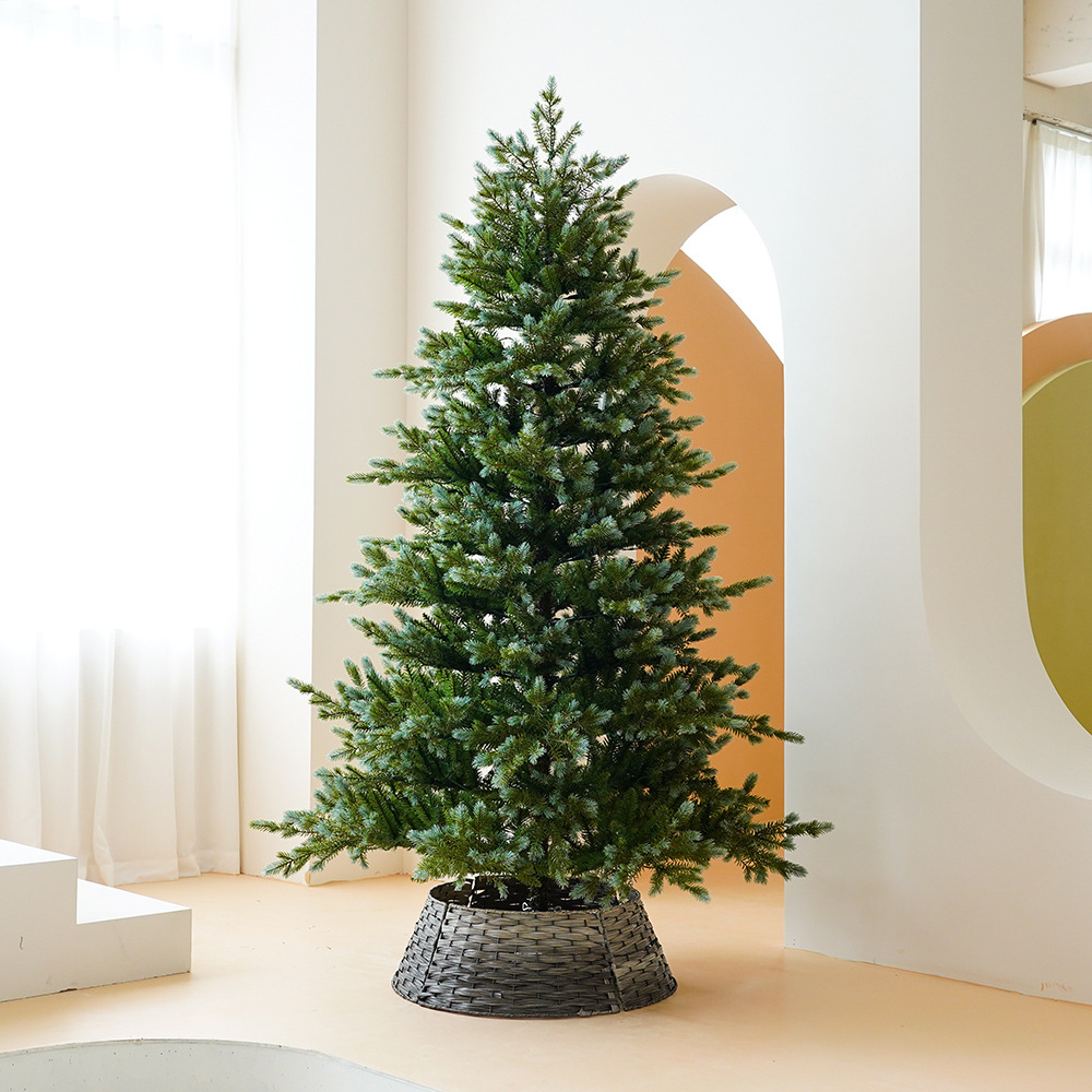 Decoraciones de Navidad 1,5/1,8/2,1 árbol de Navidad PE cifrado árbol decorativo luces LED tienda adornos de la ventana