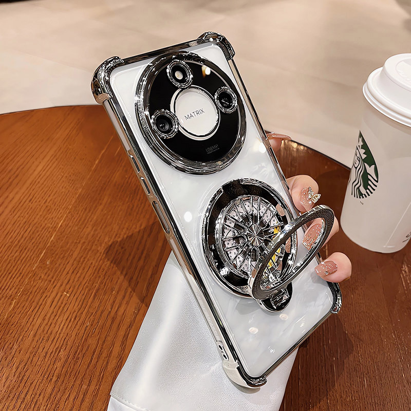 スタンド付き適用栄光x60携帯ケース栄光x50新型透明高級感x60pro全包転倒防止|undefined