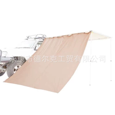 sunshade side awning outdoor mosquito net, Avtomobil yan çətirləri - khaki-black-additional-cloth-150x250cm