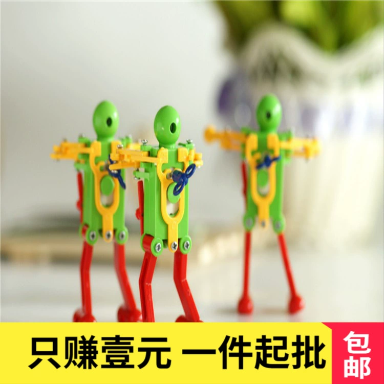 Обмотка танцующий робот Заводной маленькая игрушка милая забавная игрушка в стойло