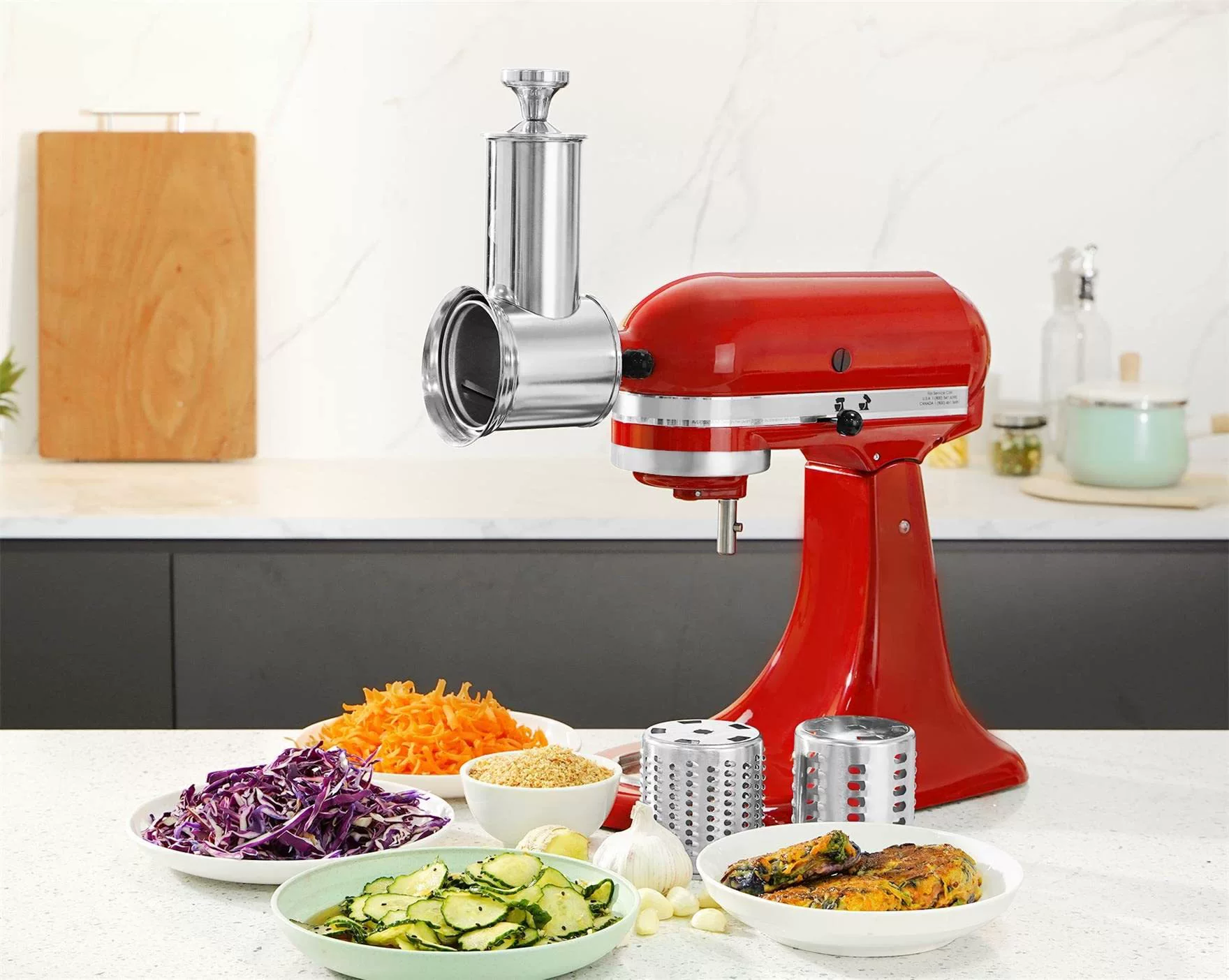 Подходящий кухонный прибор Kitchenaid для овощей, салата из нержавеющей стали, измельчитель и миксер