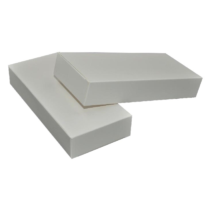 Caja de cartón blanca en stock caja de embalaje blanco cuadrado blanco cartón en blanco universal pequeña caja blanca se puede imprimir en pequeños lotes