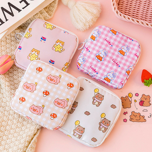 ins girl sanitary napkin storage bag student portable large capacity aunt napkin sanitary napkin small bag menstrual bag