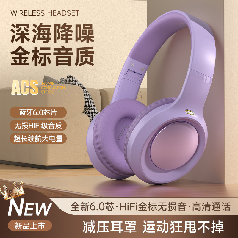 国境を越えた電子商取引人気の CR-7 ヘッドマウント 6.0 ワイヤレス Bluetooth ヘッドセット低音ヘッドセット携帯電話とコンピュータユニバーサル|undefined