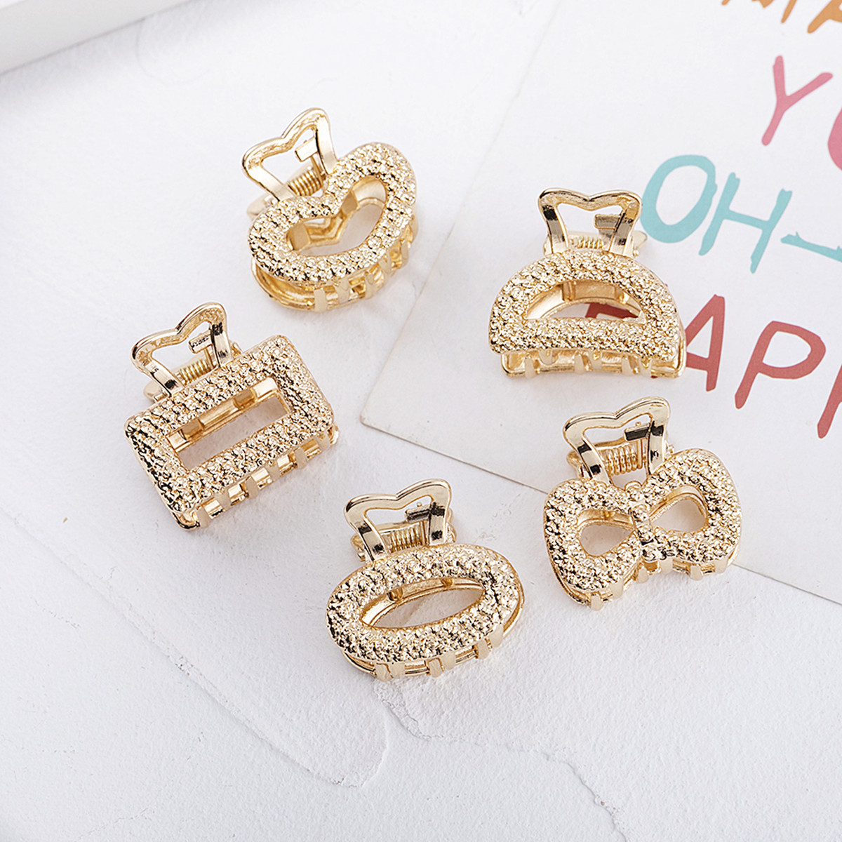 Estilo coreano chica elegante clip de aleación de tamaño pequeño clip de vuelta cabeza media horquilla tocado clip superior clip horquilla