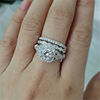 Zirconium, fashionable wedding ring, wish, suitable for import, European style, diamond encrusted