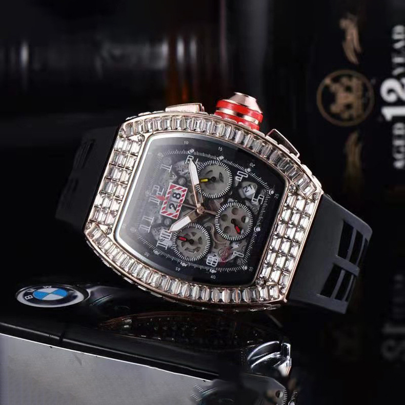 Frank Richard Leuchtende Quartz Chronograph Herrenuhr_voghion.com