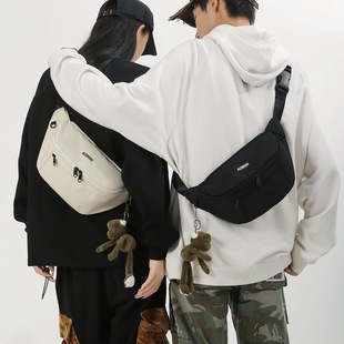 Cross-border Casual Simple Small Bag New Fashionable Lightweight Sports Shoulder Crossbody Chest Bag Japanese-style Couple Bag