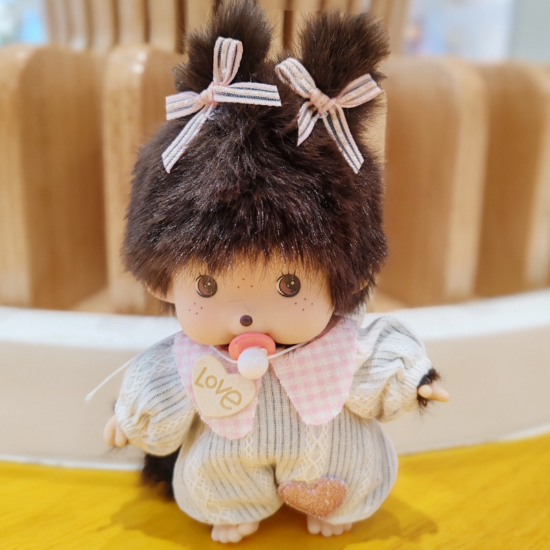 Monchic mengqiqi15CM pequeño vestido muñeca de felpa colgante bolso colgante producto transfronterizo buen producto nuevo producto