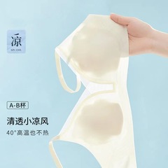 超薄下着の女性の無痕の大きい胸は小さい胸のブラジャーが集まっています。