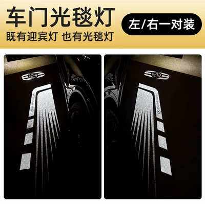 Gündüz işıqları: 22-26 C-Class models - front-door-light-mat-lamp-star-net-logo-wings-benz-leftright-pair-set