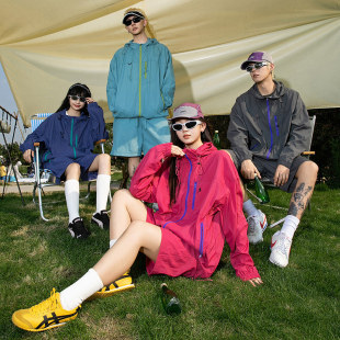 2025 New Sunscreen suit Couple Sunscreen Clothing Ice Silk Shorts Two-Piece Fashionable Outdoor Fishing Clothing Skin Clothing