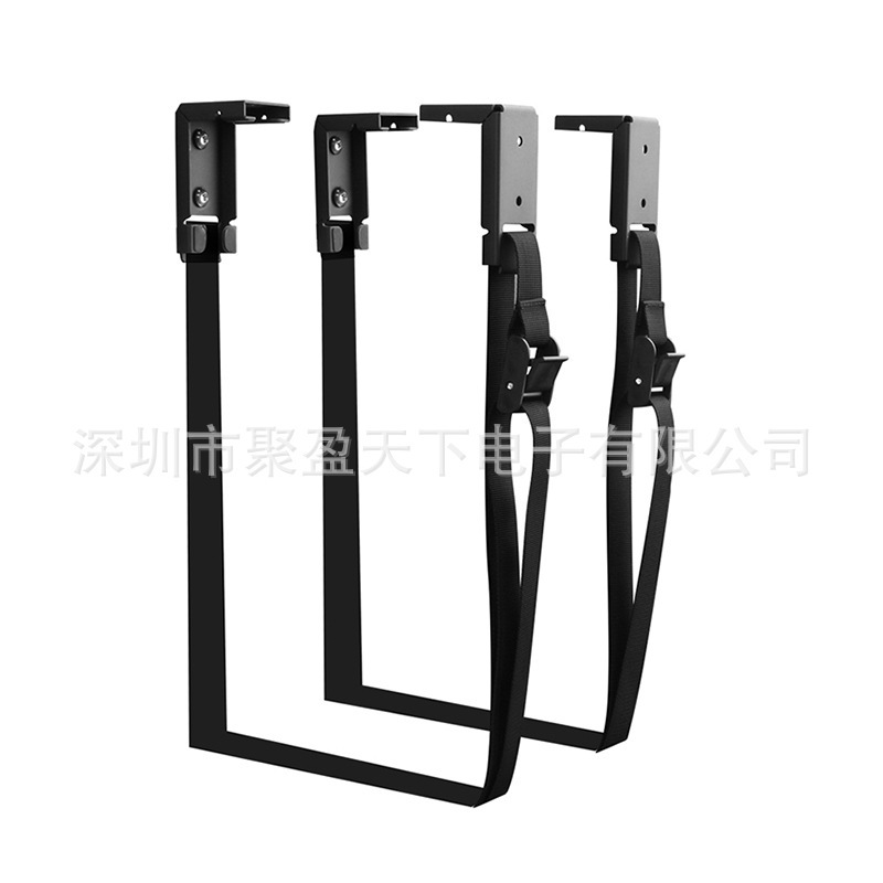 デスクトップコンピュータホストハンギングラックデスク下金属ハンギングラックコンピュータシャーシ壁掛けラックブラケットハンガー調整可能|undefined