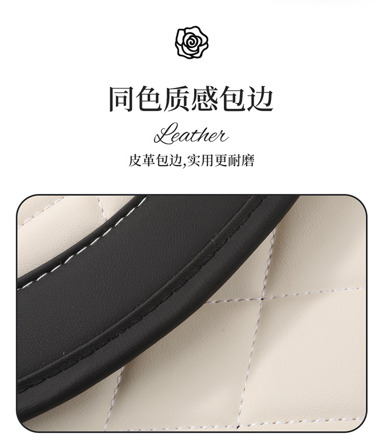 Simple Cute Cartoon Car Cushion Four Seasons Universal Single Piece Leather Camellia Women's Seat Cover Half Bag Seat Cushion
