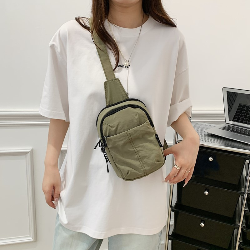 跨境尼龙斜挎包包女新款2025休闲单肩包轻便大容量户外骑行胸包|undefined
