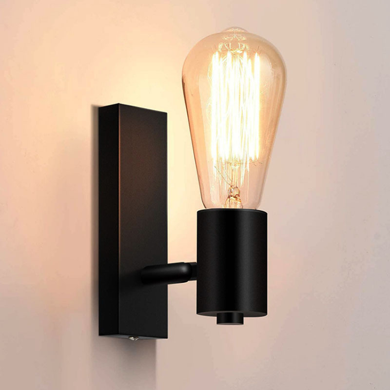 Retro lámpara de pared dormitorio noche pequeña lámpara de pared del hotel habitación pasillo escaleras restaurante antiguo estilo industrial lámpara de hierro