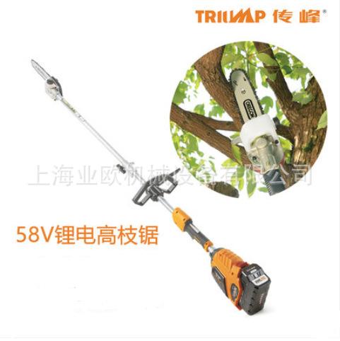 传峰58V锂电高枝锯 TPCS5616手持式修枝伐木锯 高空锯