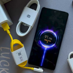 适用于小米14红米弯头快充type-c数据线充电线显示金标小数点批发
