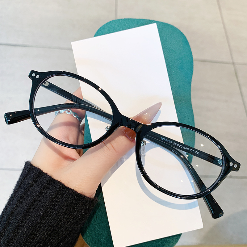New Anti-Blue Light Glasses, Small Oval Tr90 Myopia Glasses, Men's and Women's Eyeglass Frames, Artistic Flat Glasses 72396 New Anti-Blue Light Glasses, Small Oval Tr90 Myopia Glasses, Men's and Women's Eyeglass Frames, Artistic Flat Glasses 72396
