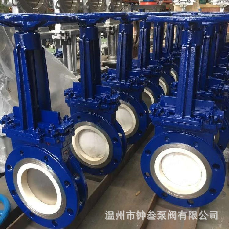 PZ673TC-10P 不锈钢薄型陶瓷排渣浆液阀 气动刀型闸阀 DN150