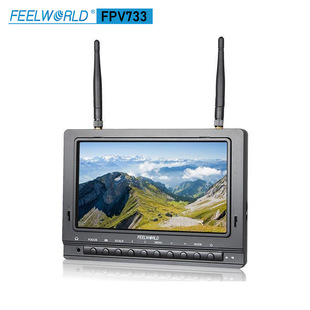 7 inch high brightness 1000NIT automatic search wireless dual reception aerial camera monitor Fuwei FPV733