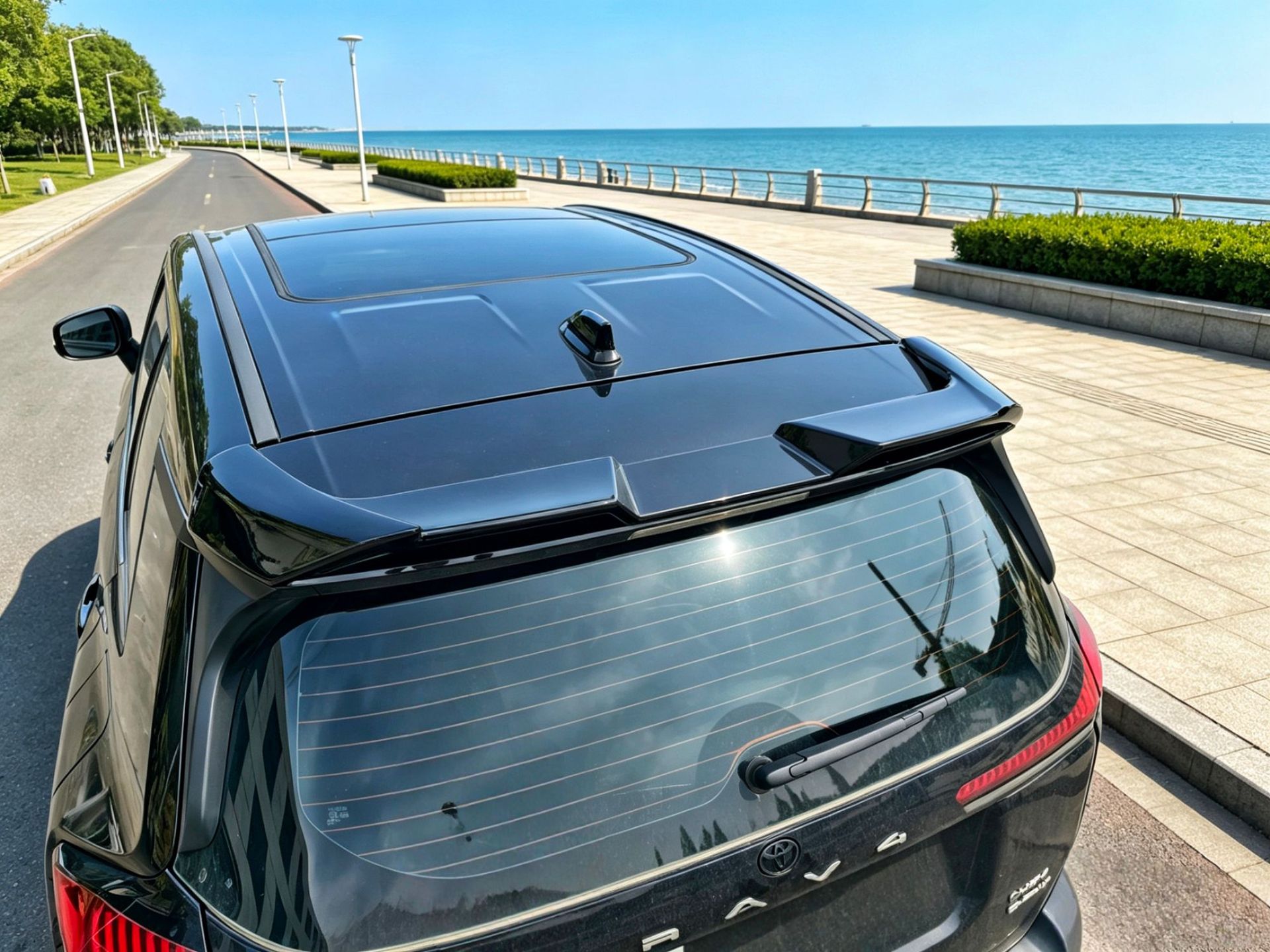 Suitable for 26 Models of Rav4, Rongfang, and Wildlander Modified Front Spoiler, Side Skirts, Rear Bumper, Roof Wing, Rear Diffuser, and Louvered Spoiler