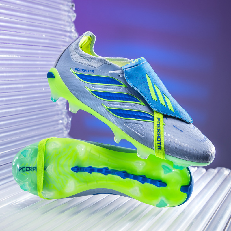 Zapatos de Fútbol con Tacos AG de Caucho TPU Ligeros para Césped Natural y Artificial