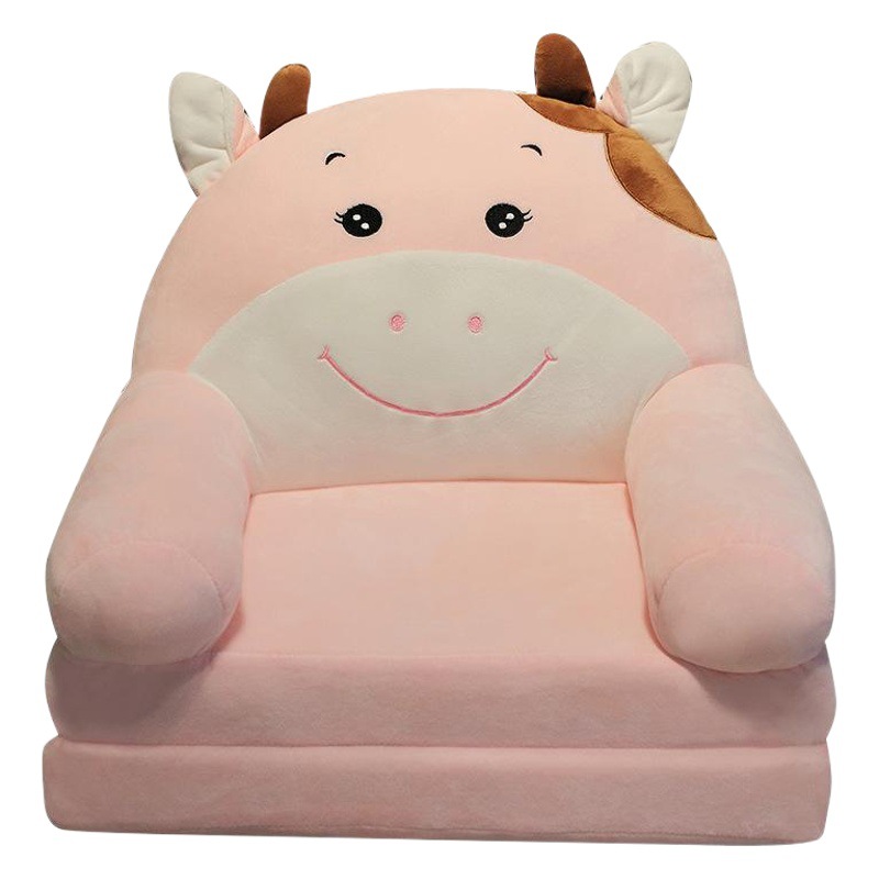 Sofá para niños de dibujos animados lindo perezoso plegable pequeño sofá cama niña princesa bebé niño de doble uso asiento para niños