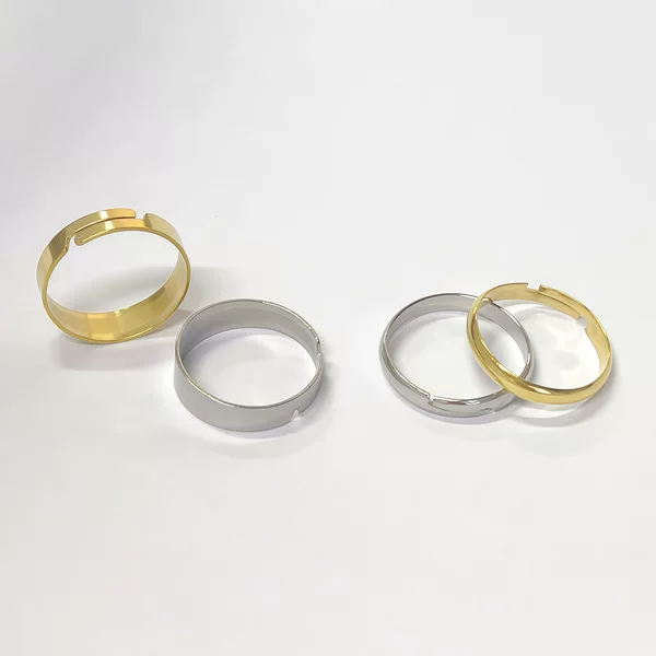 Manufacturer Wholesale Stainless Steel DIY Ring Jewelry Accessories 3mm Arc Jewelry Bulk Discount Trendy Adjustable Open Rings