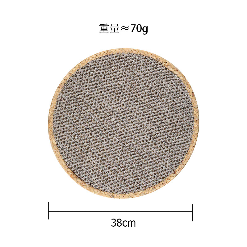 Comercio electrónico transfronterizo exclusivo para colchones aislantes de color natural japonés almohadillas de yute ecológicas almohadillas de maíz almohadillas de tazón de cuero almohadillas de agua