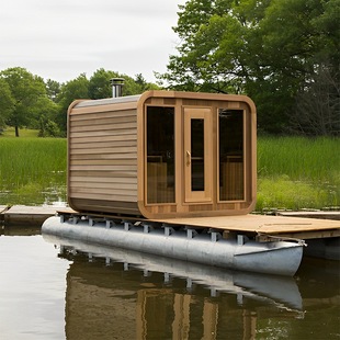 Wholesale Price 2024 Modern Cube Sauna Room Outdoor Red Cedar Steam Sauna Room