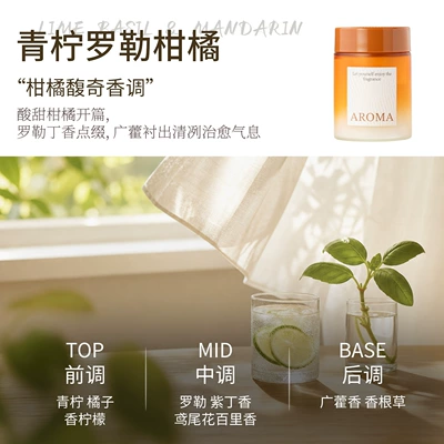 Study, Odor Eliminator, Air Freshener, Car Perfume Aromatherapy - lime-basil-and-citrus-refreshing-citrus-aroma-180g