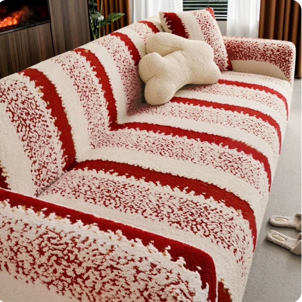 Nube tejida - rojo chino