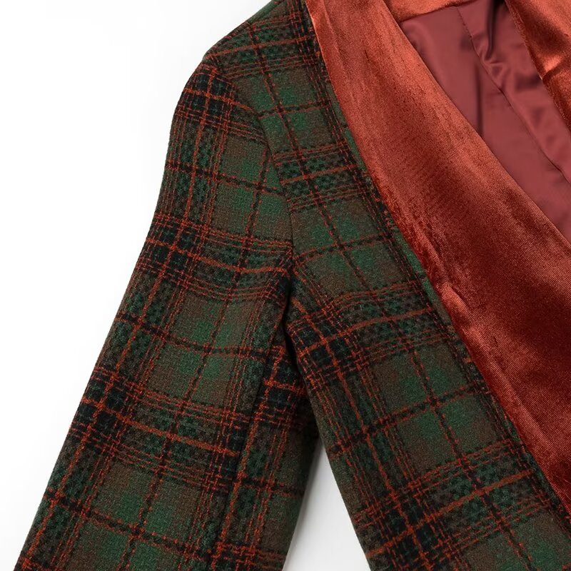 Women's clothing 2024 autumn and winter new street fashion temperament woolen long jacket_voghion.com