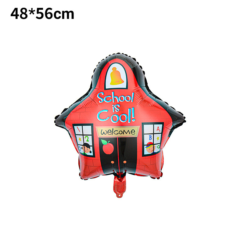 Balón escolar bolsas escolares papelería lápiz balón escolar temporada de retorno a la escuela globo de aluminio globo de ceremonia de apertura image 17