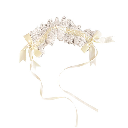 Lolita Lace Bow Hairpin for Women 2024 New Arrival Lolita Sweet Girl Hair Clip Cute Headband