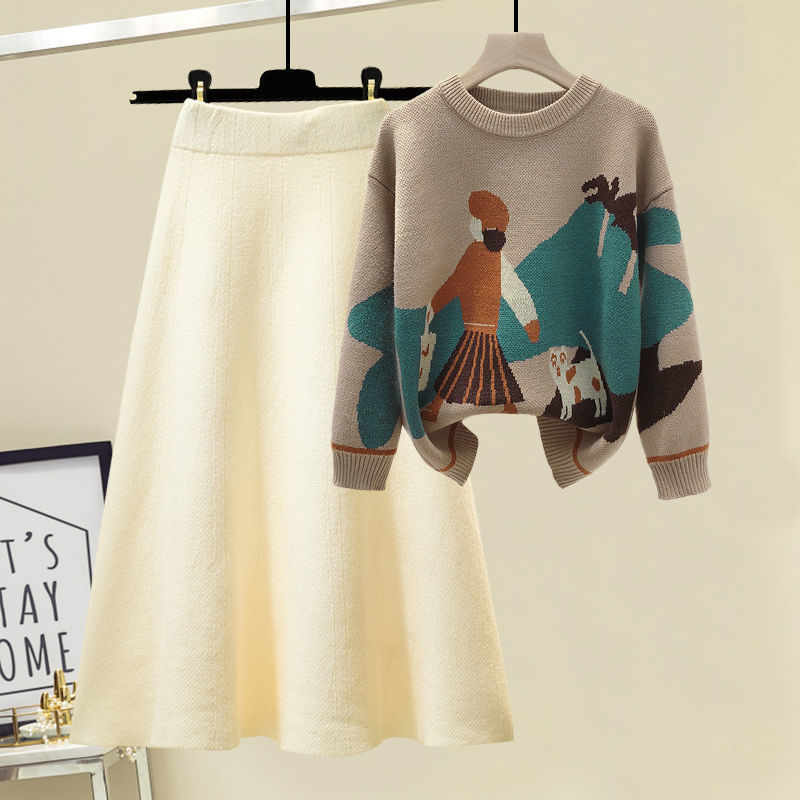 Damenbekleidung: Neue Strickpullover für Damen, die den Bauch bedecken und schlank aussehen, sowie vielseitige Röcke und zweiteilige Anzüge_voghion.com